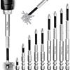 Mauepersu 9 punte a crociforme K5 antiscivolo, set magnetico per avvitatore/trapano, resistente agli urti (25-150 mm) per lavoro universale
