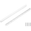 PATIKIL Guide Scorrevoli da 9 Pollici, 2pz Guide in Plastica Montate sui Lati con Viti di Montaggio per Armadietto/Cassetto/Comodino/Tavolo/Armadio, Bianco
