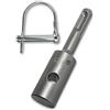 WERHE Profi Adapter per trapano da terra adatto per SDS Plus Drilling Machine Battery Drill Pile Driver con Quick Wing Bolt fatto di acciaio per molle di alta qualità