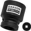 DAKCOS ASIN DAKCOS 27mm Chiave Bussola da 1/2, Bussola a 12 Punte,CR-MO