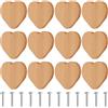 Behogan 12 pomelli in legno a forma di cuore, cassetti in legno con viti, bottoni per mobili, cassetti, maniglie in legno per armadi, cameretta dei bambini, maniglie per armadi e cassettiere