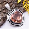 Incredibile Pendente In Morganite In Argento Sterling 925 Fatti A Mano 2.1" H3