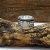 Handmade Brillante Quarzo Rosa Gemma 925 Argento Sterling Spinner Handmade Anello