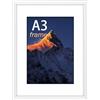 wyewye Cornice portafoto A3, in legno MDF, formato DIN A3, 29,7 x 42 cm, cornice A3 con vetro acrilico, da appendere verticalmente o orizzontalmente, per foto, poster, puzzle