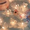 KINGCOO - Filo di luci a forma di farfalla, 3 m, 20 LED, funzionamento a batteria, per interni ed esterni, luci decorative per casa, camera da letto, feste, compleanni, giardini estivi, matrimoni,