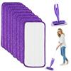 Ortviai 8 Pezzi Panni Riutilizzabili per Swiffer WetJet Lavapavimenti 30x14cm Kit | Panni Microfibra Pavimenti per Swiffer WetJet Scopa Spray, per Pulizia del Pavimento a Secco e Umido