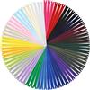 DOITEM [Pack 72] Cerniere [24 Colori ] Nylon [25 cm] Chiusure Lampo per Cucito e Artigianato per Stoffa Vestiti Borse per Cucire a Macchina Tessuto di Cotone con Chiusura in Metallo