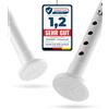 MEISENBERG Bastone per Tende a Pressione 260-310, Bianco, Ø 25 mm, Asta Tenda Doccia Estensibile per Finestre, Divisori per Ambienti e Cucina