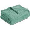 Homebliss Coperta Plaid in Pile 150 x 200 cm, Matrimoniale Flanella Oeko-TEX® per Divano e Letto, Lenzuolo Sopra Flanella, Morbida - Verde Acqua