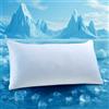 UNIKOME Cuscino di raffreddamento 40x80CM, cuscino in memory foam a doppia faccia, cuscino di raffreddamento freddo/caldo rimovibile, blu per estate/autunno, bianco per inverno/primavera, Oeko-Tex