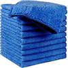 HIDMD Panni per la pulizia in microfibra, panni multiuso in microfibra, panni per la pulizia senza striature, confezione da 10, 30 x 30 cm Blu