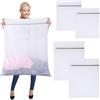 Dreamsolearoy 4 Pezzi Sacchetti per Lavatrice, in Poliestere, con Chiusura a Zip, Disponibili in Due Misure 60 × 80 cm e 90 × 110 cm, Riutilizzabili e Sostenibili, Adatti per Vestiti, Biancheria da Letto e Pantalon