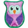 Outward Hound Durablez Tough Plush Squeaky Dog Toy, Owl, Purple, XS
