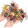 JOKFEICE Set di 12 Giocattoli Tarantola Realistiche Colorate - Giocattoli Educativi Precoce per Bambini, Decorazione Halloween, Feste di Compleanno, Topper per Torte