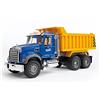 bruder 02815 - Autocarro MACK per granito con cassone ribaltabile, autocarro, trasportatore, veicolo da costruzione, cantiere