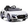 LAMAS TOYS Auto Elettrica Per Bambini Audi R8 Sport Bianca Con Radiocomando