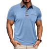 PRIVIMIX Polo Uomo Maniche Corta con Tasca - Maglietta con Collo a Contrasto, Golf Abbigliamento Estivo, Nero, 3XL