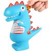 ALAMHI Salvadanaio Bambini Apribile, Grande e Carino, Contamonete in Plastica, Regalo Di Compleanno, Giocattolo A Prova Di Caduta, Unico (blu)