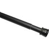 Gardinia Bastone per Tende, Asta in Metallo, Estensibile, Fissaggio Senza Trapano né Viti, Diametro 23/26 mm, Lunghezza 60-100 cm, Nero Opaco, Acciaio