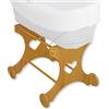 Willy Supporto in Legno per Cesta Willy Cuori Naturale