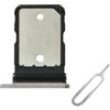 Cemobile Supporto di ricambio per slot per scheda SIM per Google Pixel 7 con anello di tenuta in gomma impermeabile e perno di espulsione aperto (neve/bianco)