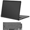 MOSISO Custodia Compatibile con MacBook Air 15 Pollici Cover 2025 2024 2023 M4 A3241 M3 A3114 M2 A2941 Touch ID,Anti-Crepa Anti-impronta Servizio Pesante Paraurti TPU Case&Copritastiera,Nero