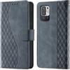 CaseGla Cover per Xiaomi Redmi Note 10 5G PU Pelle Custodia Flip Gris