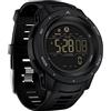 findtime Orologio digitale da uomo, orologio militare da uomo, contapassi, contacalorie, contapassi, cronometro, sveglia, retroilluminazione a LED, impermeabile fino a 5 atm, orologio da uomo