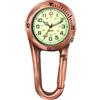 JewelryWe Orologio con Moschettone al Quarzo, Orologio Multifunzionale per Medici,Orologio Sportivo all'aperto,Clip-on Carabiner Pocket Watch Nurse