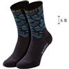 Calza Merino, NERO/AZZURRO