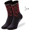 Calza Merino, NERO/ROSSO