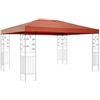 QUICK STAR Quick-Star - Tetto di Ricambio per Gazebo, 3 x 4 m, Colore: Arancia rossa