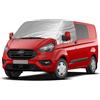 Opaltool Copertura Termica Esterna per Parabrezza per Transit Custom 2012-2026, Luxus Copertura Argentata per Parabrezza Antigelo per Finestrini Invernale ed Estivo con Funzione Oscurante