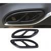 DIYUCAR 2 rivestimenti per tubi di scarico in acciaio per classe A B C E GLC W205 W213 W246 W247 W177 X253 (nero lucido)