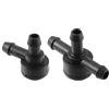 A ABSOPRO Ugello Lavavetri Anteriore Per Volvo V50-2 Pz | Colore Nero,Materiale Plastica,Per Volvo C30,C70,S40,S60,XC60,XC90,OE 31391513,9178897,Sostituzione Facile,Per Parabrezza