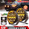 CO LIGHT Luci di guida fuoristrada a LED da 6,5 pollici DRL bianco e ambra Spot-Flood Combo 60000LM Cubi di lavoro ausiliari Luce per 4x4