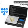 kebidumei Mini bilancia elettronica, bilancia tascabile per gioielli in oro e argento puro, bilancia digitale di precisione 200/500gX0,01g/1kgX0,1g