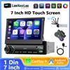 podofo(汽摩配) Leekooluu 1 Din autoradio cablato Android Auto Carplay universale 7 "schermo retrattile manuale 1Din MP5 lettore multimediale Video