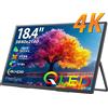 UPERFECT Monitor Portatile Gaming QLED 4K da 18,4 Pollici 3840 * 2160 Display per Computer FreeSync HDR Ultra-Sottile Protezione Occhi Schermo Esteso da Viaggio per PS5 / 4 Switch Laptop con Supporto