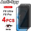 Youthsay Vetro dello schermo privacy per Xiaomi POCO F8 Ultra vetro anti-spia protezione schermo POCO F8 Ultra F8 Pro vetro temperato pellicola temperata
