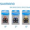 Shimano SPD-SL 0/2/6 ° SM-SH10/SH11/SH12 Set di Tacchette per Pedali Bici da Corsa