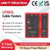 UNI-T UT681L Tester per cavi Tracker LAN Auto Network LED Tester Ethernet Telefono BNC Strumento di riparazione