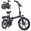 AVDLEU E-Bike da 16 pollici, dotata di una batteria da 36V 11.4Ah e un motore da 250W. Raggiunge velocità fino a 25 km/h con una autonomia di 35-50 km.