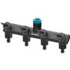 Cellfast Distributore 4 Vie Connessione per Tubo da Giardino A Diramazione Regolabile in Modo Continuo Rubinetto in Fibra di Vetro G1/2 G3/4 G1 Ergo