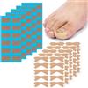 MBSIVSA 110 Pcs Cerotti Correttivi Per Unghie Dei Piedi, 60 Toppe Traspiranti per L'unghia e 50 Adesivi per Unghie Incarnite, Strumenti per Pedicure per Paronichie Incarnite