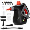 Duronic SC32 BK Pulitore a Vapore Portatile 1050W con Serbatoio 350 ml, Pulizia a Vapore Multifunzione Senza Detergenti per Divani Tessuti Fughe Doccia Forno Cucina Vetri Finestre Auto Nero