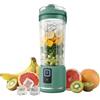 Sangcon-EP Sangcon Frullatore Portatile 500ml, Mini Frullatore Smoothie USB Ricaricabile, per Fitness, Campeggio e Viaggio, Personal Blender 6 Lame e 2 Modalità, Trita Ghiaccio e Frutta Congelata, Verde