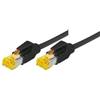 Tecline Cavo patch S/FTP, PiMF, Cat 6a, nero, 10,0 m Per 10 Gigabit/s, senza alogeni, con cavo Draka e connettori Hirose TM31 (denominazione precedente S/STP) (72210S)