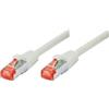 Tecline Cavo patch S-STP (PIMF), Cat 6, grigio, cavo patch da 20,0 m con protezione antipiega particolarmente stretta (71520)