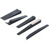BGS technic BGS 63250 | Set di cunei di montaggio | 5 pezzi | forme diverse | Utensile a leva | Utensile di sgancio / rimozione per rivestimenti di porte, rivestimenti interni, strisce di rivestimento